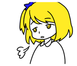 a blonde girl sticker #12201270