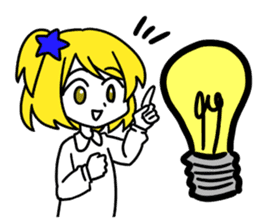 a blonde girl sticker #12201280