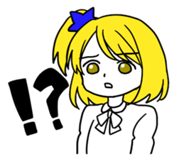 a blonde girl sticker #12201282