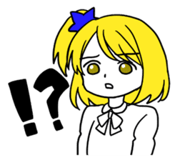 a blonde girl sticker #12201282