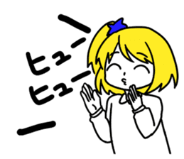 a blonde girl sticker #12201284