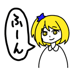 a blonde girl sticker #12201286