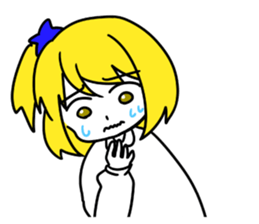 a blonde girl sticker #12201292