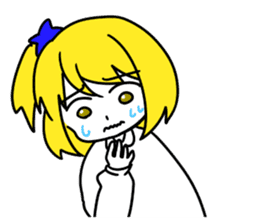 a blonde girl sticker #12201292