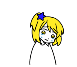 a blonde girl sticker #12201296