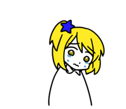 a blonde girl sticker #12201296