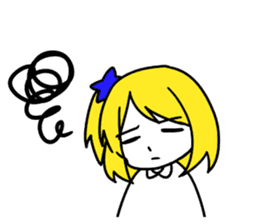 a blonde girl sticker #12201304