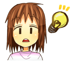 Girl of a JITO eye sticker #12201322