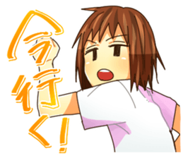 Girl of a JITO eye sticker #12201333