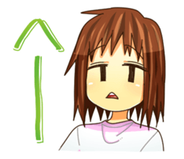 Girl of a JITO eye sticker #12201349