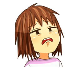 Girl of a JITO eye sticker #12201355