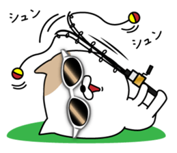 Cat to the fishing NO.2 sticker #12202660