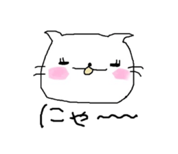 A cat face sticker #12202869