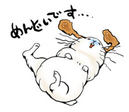 fluffy Rabbit mohumohu sticker #12203690