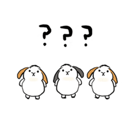 fluffy Rabbit mohumohu sticker #12203697