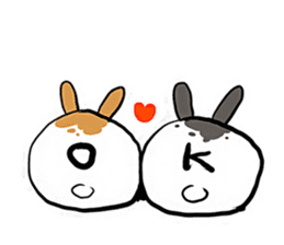 fluffy Rabbit mohumohu sticker #12203712