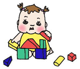 She is still pretty little baby girl sticker #12203964