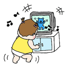 She is still pretty little baby girl sticker #12203966