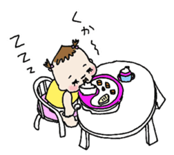 She is still pretty little baby girl sticker #12203971