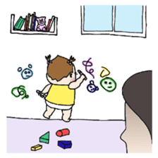 She is still pretty little baby girl sticker #12203994