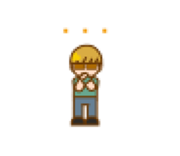 LIVEBOYS 8bit half sticker #12205281