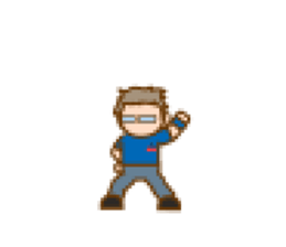 LIVEBOYS 8bit half sticker #12205285