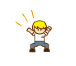 LIVEBOYS 8bit half sticker #12205294