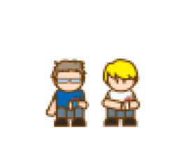 LIVEBOYS 8bit half sticker #12205301