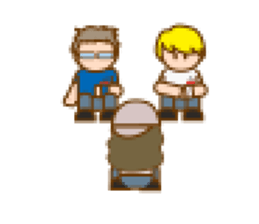 LIVEBOYS 8bit half sticker #12205305