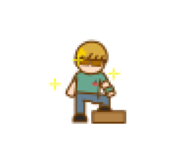 LIVEBOYS 8bit half sticker #12205308