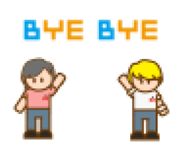LIVEBOYS 8bit half sticker #12205311