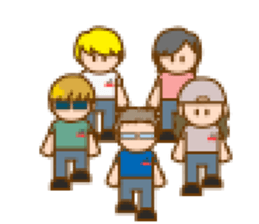 LIVEBOYS 8bit half sticker #12205314