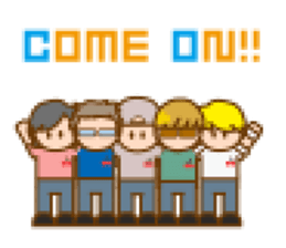 LIVEBOYS 8bit half sticker #12205316