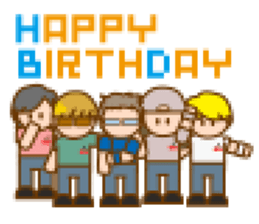 LIVEBOYS 8bit half sticker #12205317