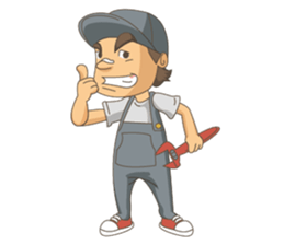 PLUMBER MAN sticker #12205318