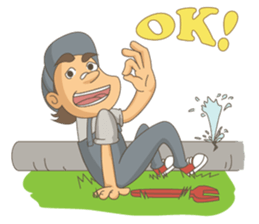 PLUMBER MAN sticker #12205339