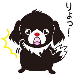 White dog and black dog.3