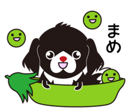 White dog and black dog.3 sticker #12206627