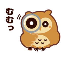 "Mizukkun" of horned owl sticker #12207310