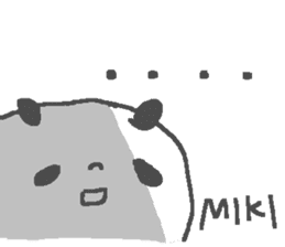 Name Miki cute panda stickers! sticker #12208245
