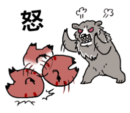 Furry animals sticker #12208313