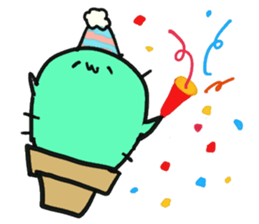 Weak cactus sticker #12208443