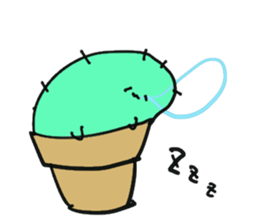 Weak cactus sticker #12208456