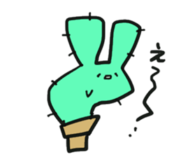Weak cactus sticker #12208468