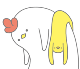 Strange chicken and chick sticker #12208749