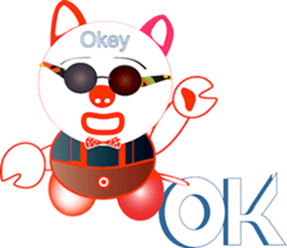 Pig-chan Sunglasses sticker #12208941