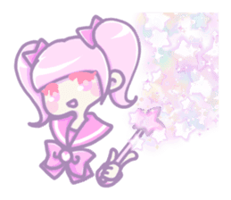 Kawaii girls of a sailor blouse sticker #12209038