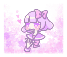 Kawaii girls of a sailor blouse sticker #12209039