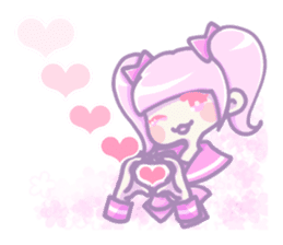 Kawaii girls of a sailor blouse sticker #12209040