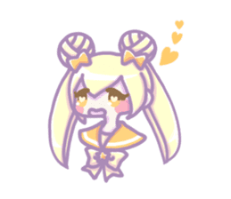 Kawaii girls of a sailor blouse sticker #12209042